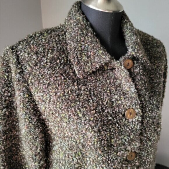 Vintage Wool Blend Blazer/ Coatigan Jacket Women’s Sz 10 - Picture 7 of 12